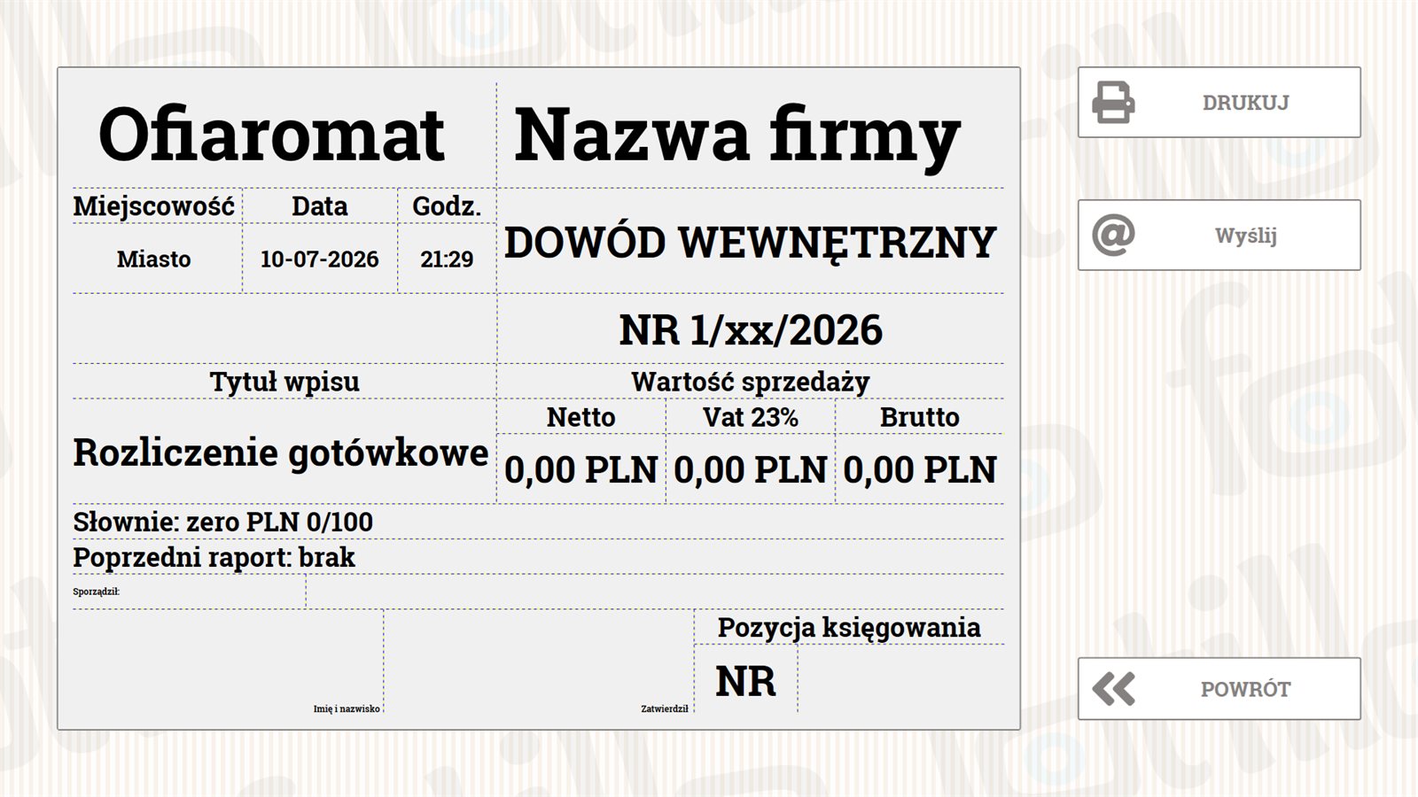 Raport dobowy